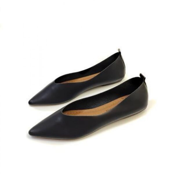 Women's Retro Pointed Shallow Mouth Flat Shoes - Image 7