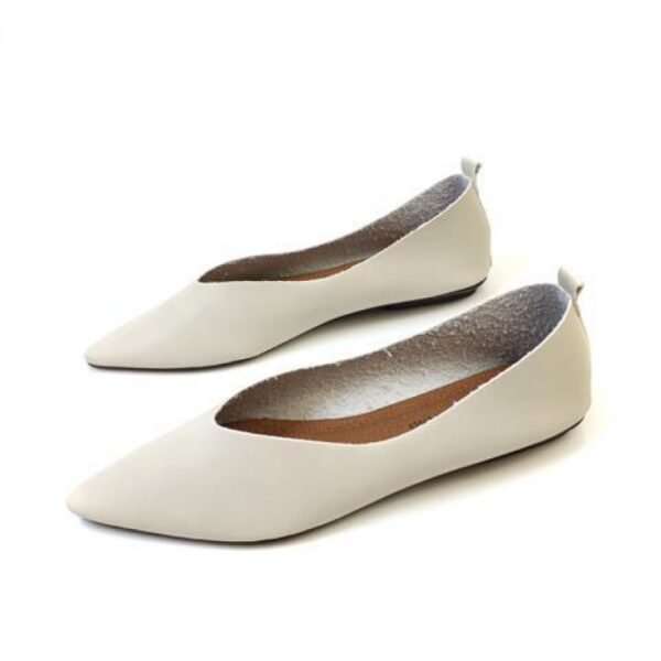 Women's Retro Pointed Shallow Mouth Flat Shoes - Image 8