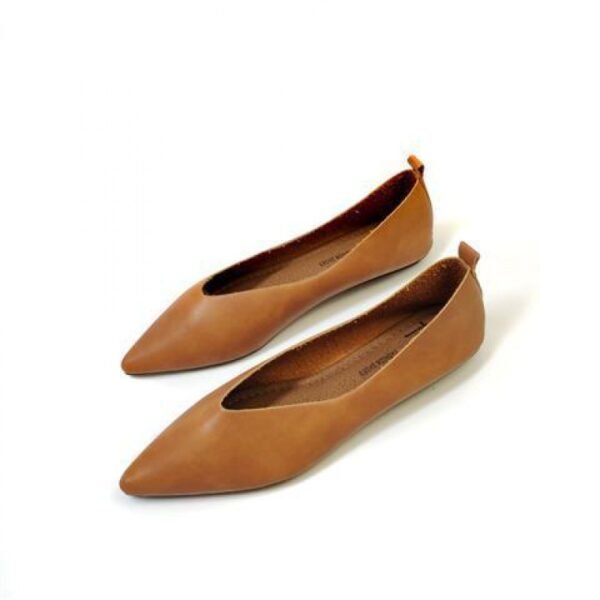 Women's Retro Pointed Shallow Mouth Flat Shoes - Image 6