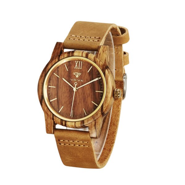 Zebra Fashion Wooden Quartz Watch - Image 10