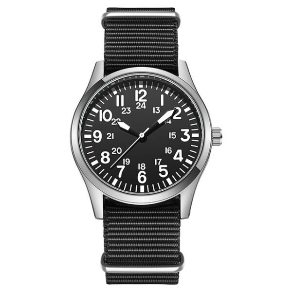 Air Force Field Fabric Strap 24-hour Display Watch - Image 9