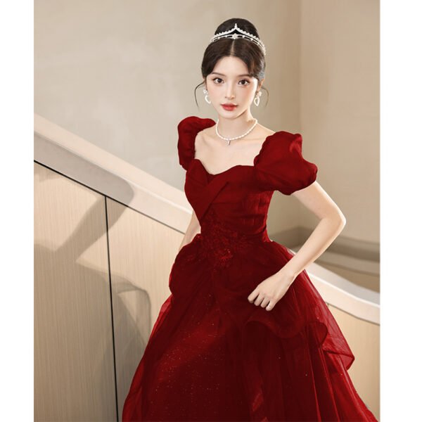 Black Evening Banquet Temperament High-end French Evening Dress - Image 8