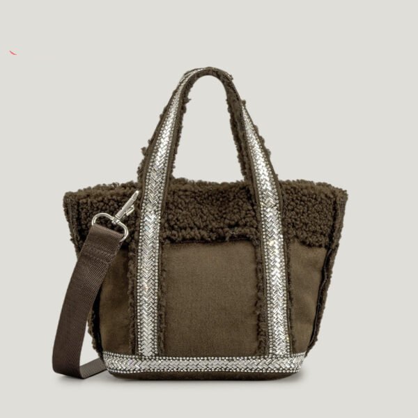 Autumn And Winter Woolen Bucket Bag Female Special-interest Design - Image 3