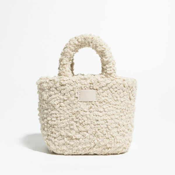 Women's Lamb Wool Small Square Bag - Image 6