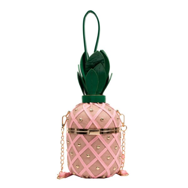 Women's Pineapple Rivet Diamond Casual Handbag - Image 6