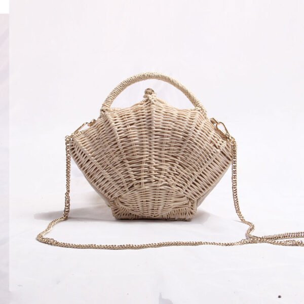 Women's Woven Shoulder Handbag Shell-shaped Chain Pouch - Image 2