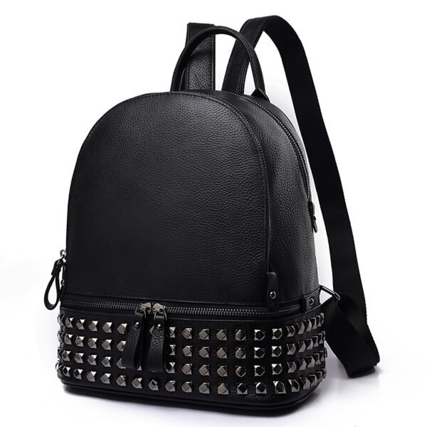 Backpack Women's Korean Fashion Casual Leather - Image 5