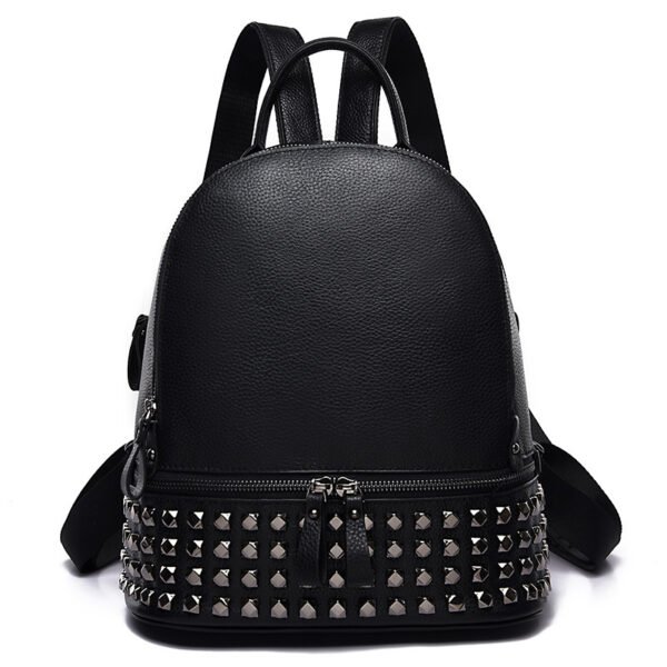 Backpack Women's Korean Fashion Casual Leather - Image 6