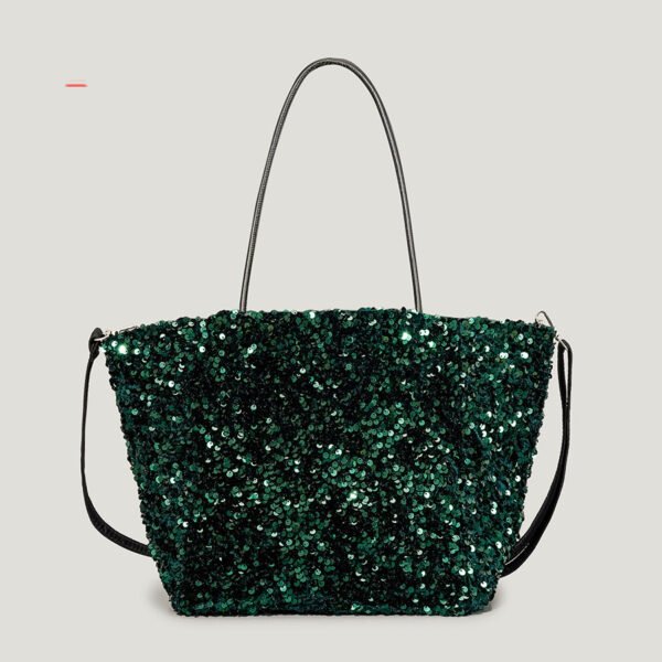 Autumn And Winter Super Flash Sequin Tote Bag Female Bling Sequins - Image 2