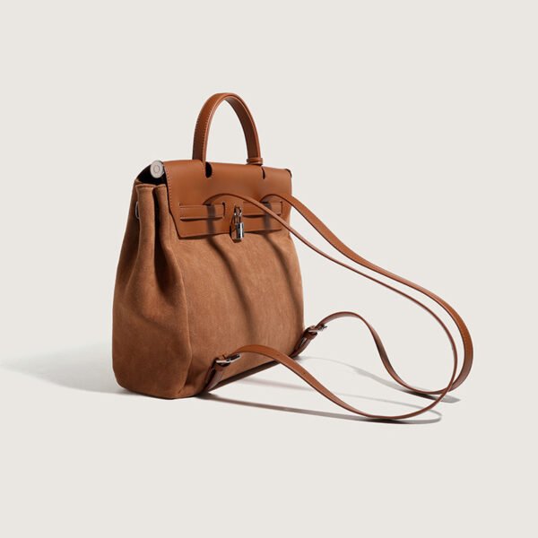 Autumn New Women's Bag Retro Canvas And Leather - Image 4