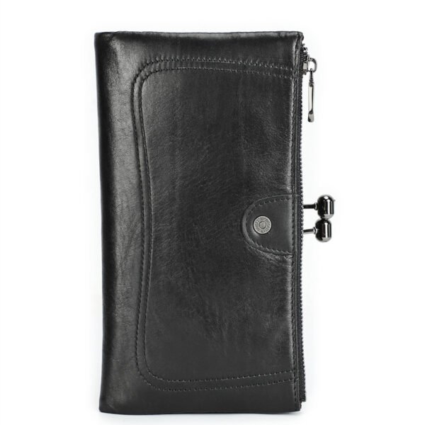 Black Angel First Layer Cowhide High-end Iron Women's Wallet - Image 6