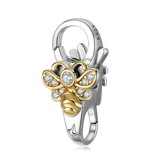 Bee Lobster Buckle Gold-plated S925 Sterling Silver Personality Diy Accessories