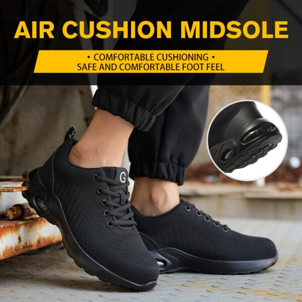 Air Cushion Labor Protection Shoes Steel Head Anti-smash - Image 6