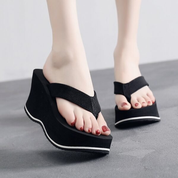 Women's Korean-style Flip-flops Summer Non-slip Wedge - Image 10