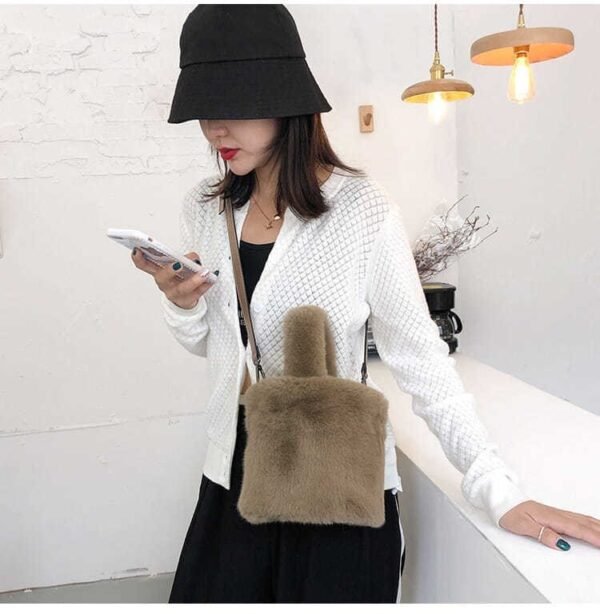 Autumn And Winter Foreign Style Furry Fashion Chain Shoulder Messenger Bag - Image 3