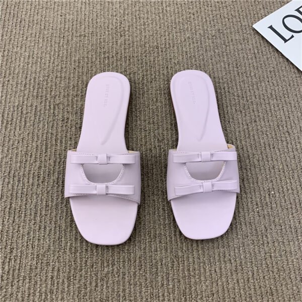 Women's Flat Bow Small Sandals And Slippers - Image 7