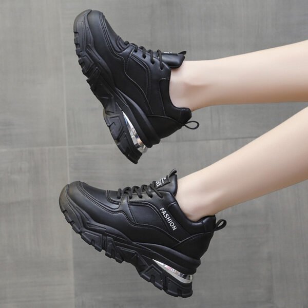 Women's Winter Fleece Thick Bottom Leisure Sports Inner Height Increasing Shoes - Image 2