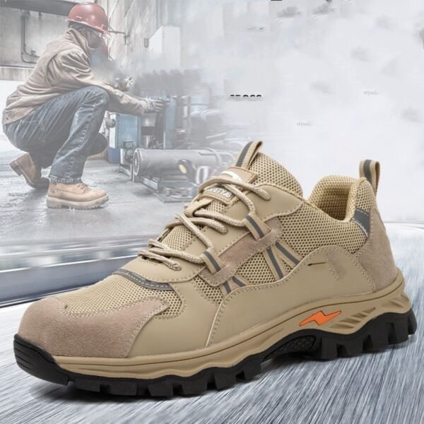 Anti Slip Steel Toe Work Shoes On Construction Sites - Image 5