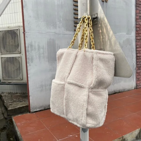 All-match Woolen Woven Single Shoulder Bag