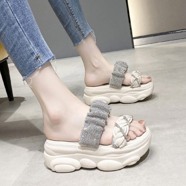 Women's High Heel Puff Wedge Booster Sandals - Image 8