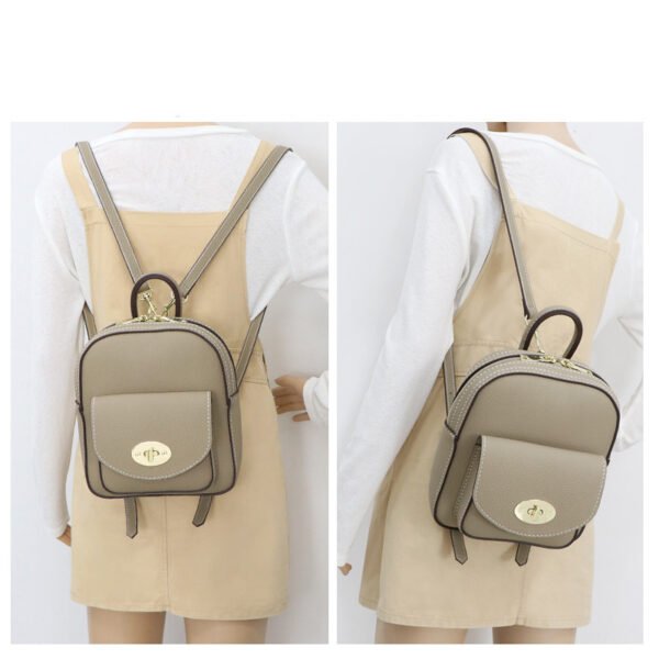 Women's Genuine Leather Handmade Fashion Backpack - Image 7