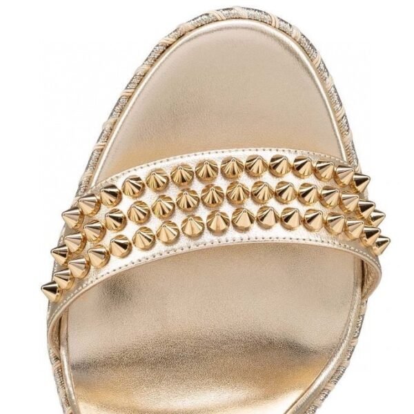 Women's Wedge Heel Rivet Buckle Sandals - Image 4