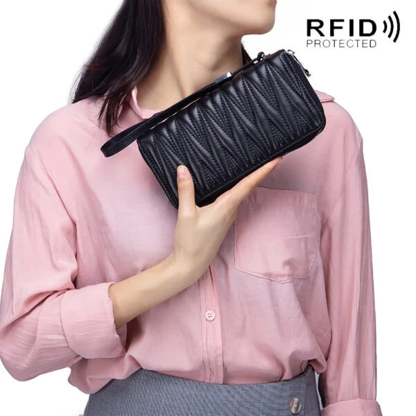 Women's Long Multifunctional Leather Large Capacity Wallet - Image 2