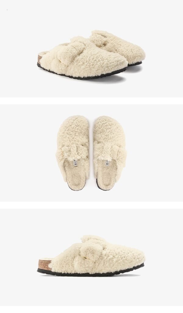 Women's Fleece-lined Baotou Cork Fluffy Slippers - Image 8