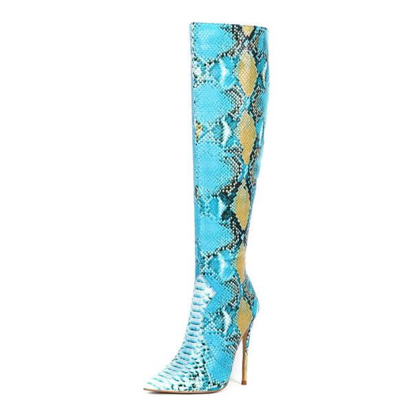 Women's Plus Size Stiletto High Boots - Image 4