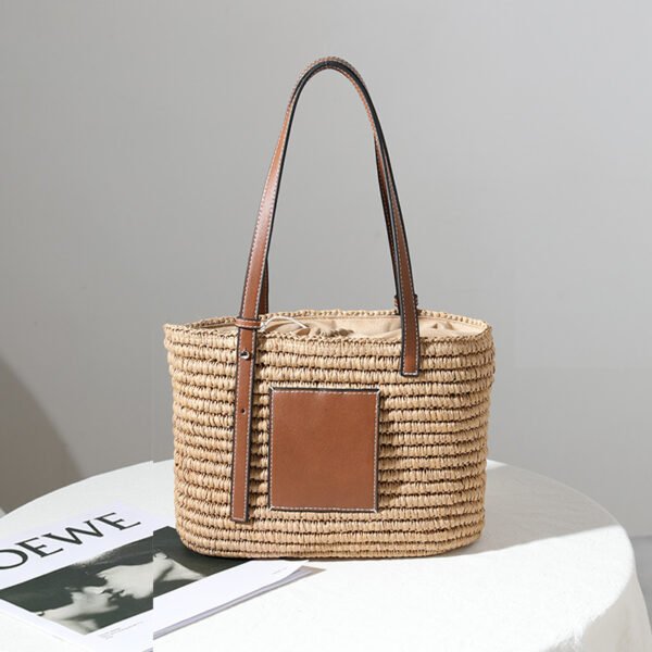 Women's Rattan Bag All-match Square Vegetable Basket - Image 6