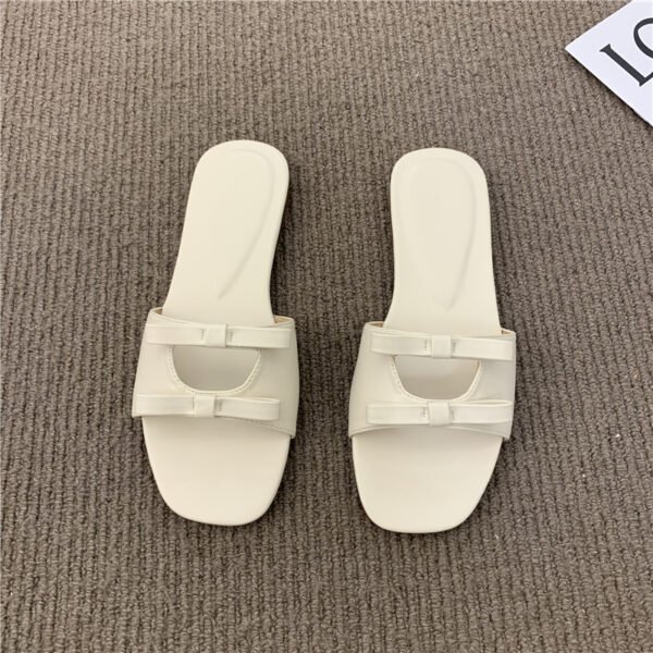 Women's Flat Bow Small Sandals And Slippers - Image 5