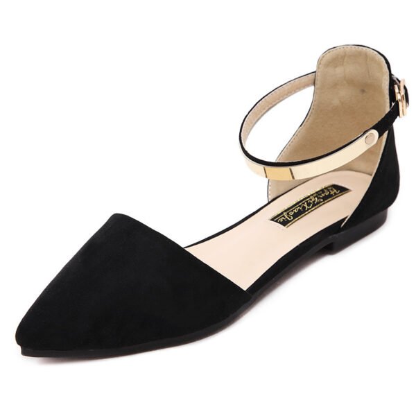 Women's Plus Size Flat Pointed Toe Hollow Shoes - Image 2