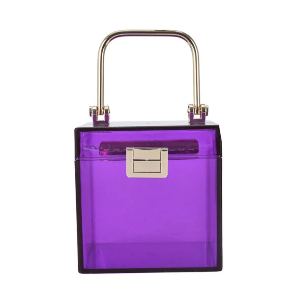 Acrylic Transparent Box Personality Creative Ins Net Red Wild Chain Messenger Jelly Bag - Image 5