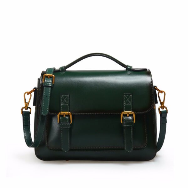 All-match Trend Cowhide Messenger Handbag Women - Image 3