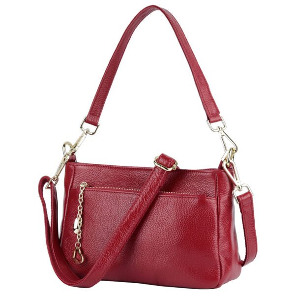 Women's Genuine  Messenger Leather Shoulder Bag - Image 4