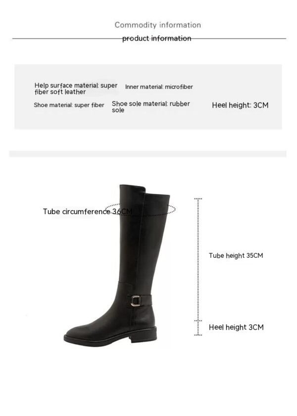 Below The Knee Knee-high Boots Knight Boots Women - Image 7