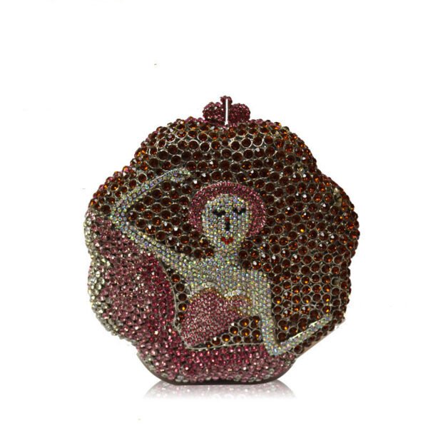 Ballerina Diamond Hand-held Rhinestone Dinner Bag - Image 3