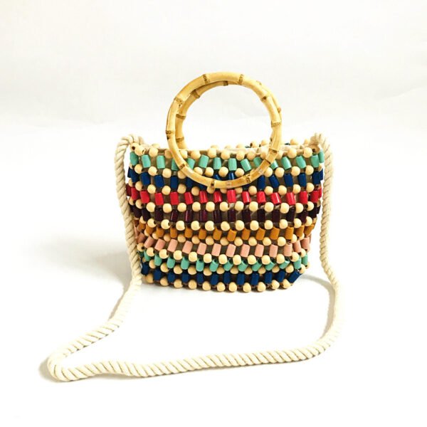 Women's Handmade Pearl Braided Shoulder Bag - Image 5