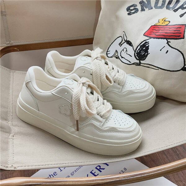 Women's Korean Casual Flat Breathable Canvas Shoes - Image 5