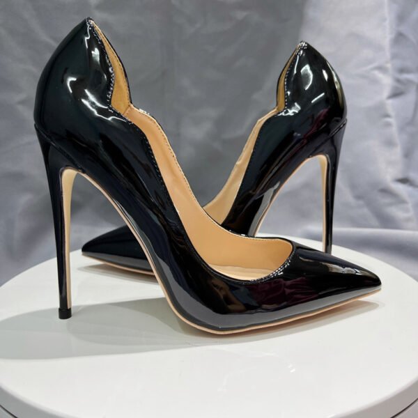 Women's Patent Leather With Ultra-thin Heels And High Heels - Image 4