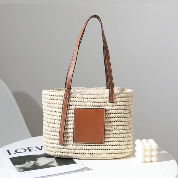 Women's Rattan Bag All-match Square Vegetable Basket - Image 3