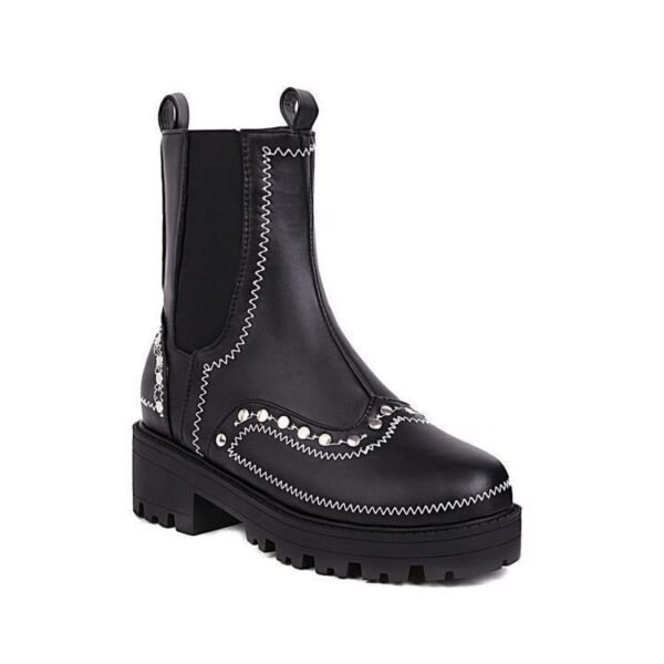 Women's Low Heel Ankle Boots Water Table - Image 4