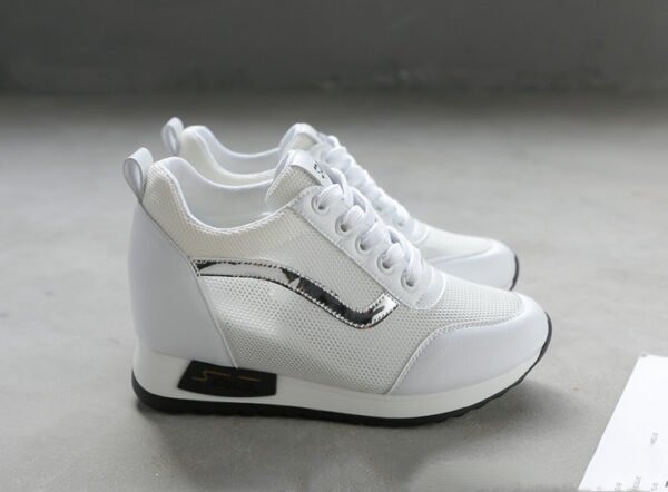 Women's New Casual Lace-up Sneakers For Inner Height Increase - Image 10