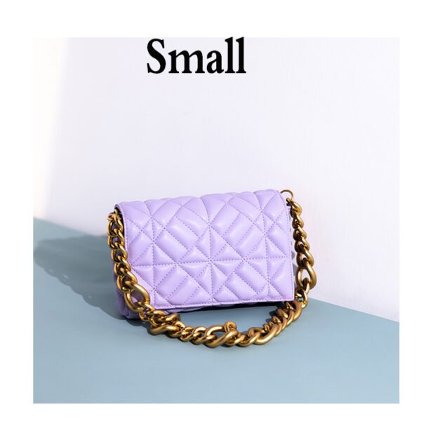 All-match Quilted One-shoulder Chain Bag Small Square Bag Envelope - Image 6