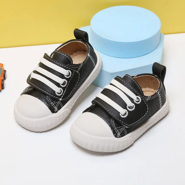 Baby Toddler Soft Bottom Non-slip Canvas Shoes - Image 3