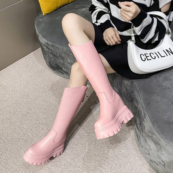 Women's Korean Style Slim But Knee Boots - Image 2