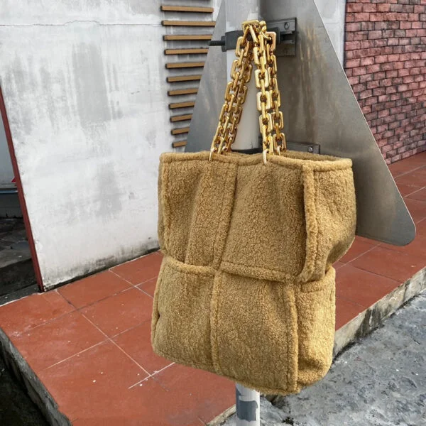 All-match Woolen Woven Single Shoulder Bag - Image 2