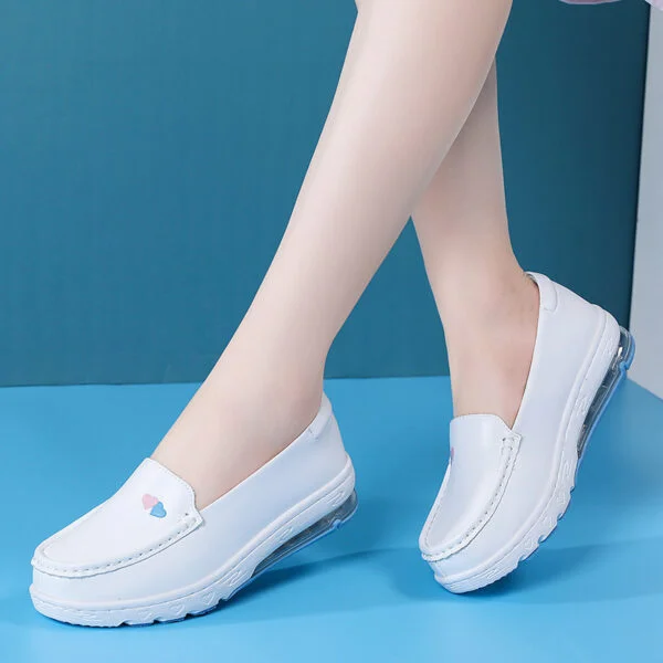 Women's Wedge Heel Comfortable Flat Work Shoes - Image 2