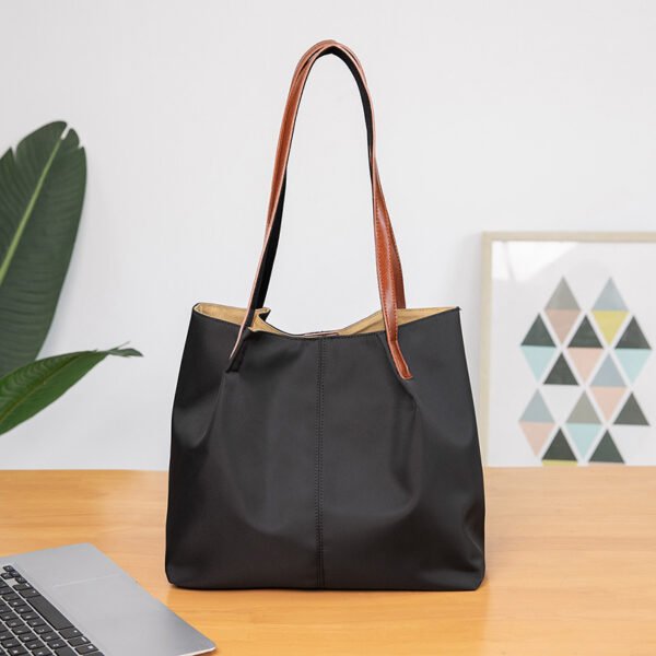 Large Capacity One-shoulder Casual Canvas Tote Bag Women's Shoulder Bag Waterproof Oxford Cloth - Image 6