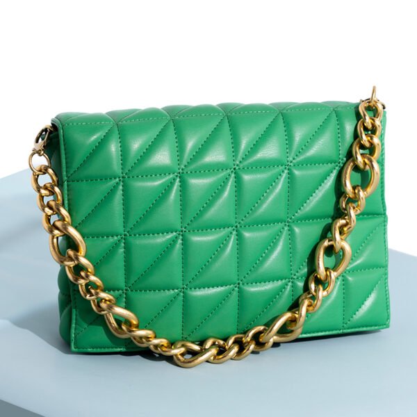 All-match Quilted One-shoulder Chain Bag Small Square Bag Envelope - Image 7